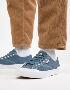 Синие замшевые низкие кроссовки HUF - Синий