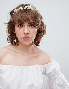 Ободок с цветочной отделкой River Island - Золотой