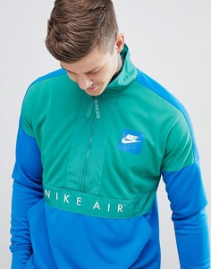 Синяя ветровка с короткой молнией Nike Air 918324-368 - Синий