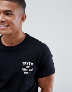 Черная футболка с принтом Burton Menswear - Черный