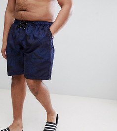 Шорты для плавания с принтом Replika - Темно-синий