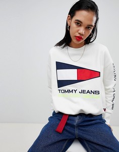 Свитшот с логотипом Tommy Jeans 90s Capsule 5.0 - Белый