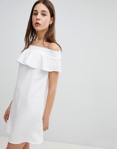 Платье мини с широким вырезом Pimkie - Белый