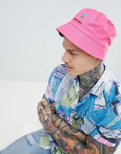 Розовая панама с вышивкой What A Melt ASOS DESIGN - Розовый