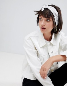 Бандана с принтом пейсли ASOS DESIGN - Белый