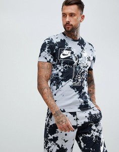 Черная футболка с принтом тай-дай Nike AO9697-012 - Черный