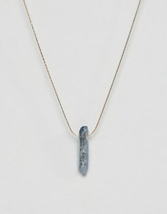 Ожерелье с осколком кристалла Orelia - Синий