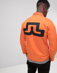 Оранжевая куртка с логотипом J Lindeberg - Оранжевый J.Lindeberg
