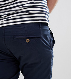 Темно-синие чиносы зауженного кроя Jacamo Plus - Темно-синий