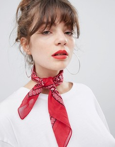 Красный шарф-бандана Weekday - Мульти