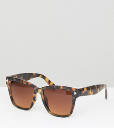 Большие черепаховые солнцезащитные очки South Beach - Коричневый