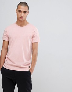 Эластичная розовая футболка с круглым вырезом Lindbergh - Серый