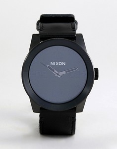 Часы с кожаным ремешком Nixon A243 Corporal - Черный
