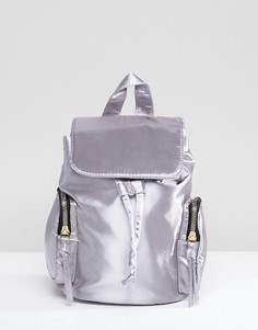 Мини-рюкзак с двумя карманами Yoki Fashion - Серый