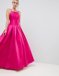 Платье макси для выпускного с квадратным вырезом Jovani - Розовый