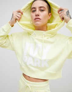 Короткий худи желтого цвета с логотипом Ivy Park - Желтый