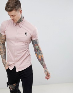 Розовая рубашка с короткими рукавами Gym King - Розовый