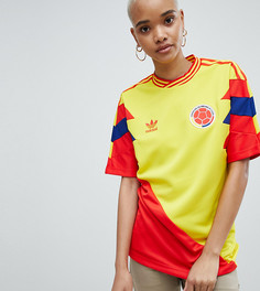 Футбольный топ adidas Originals Colombia Mashup - Желтый