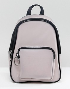 Рюкзак с контрастной черной отделкой Yoki Fashion - Серый