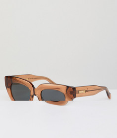 Коричневые солнцезащитные очки в стиле ретро Sonix - Коричневый