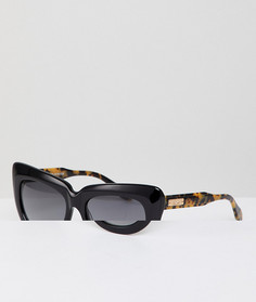 Черные солнцезащитные очки «кошачий глаз» Sonix - Черный