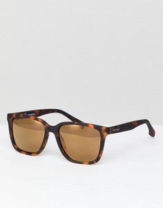 Квадратные солнцезащитные очки в коричневой оправе Jack Wills - Коричневый