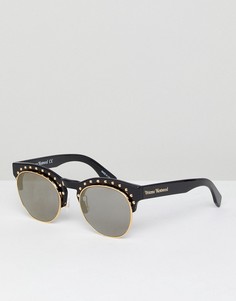 Солнцезащитные очки с заклепками Vivienne Westwood - Черный