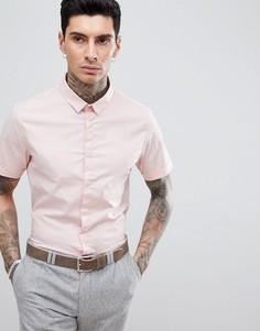 Эластичная рубашка с короткими рукавами Process Black - Розовый