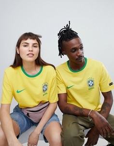 Желтая футболка Nike Football Brazil Crest 888320-749 - Желтый