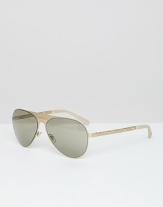 Солнцезащитные очки-авиаторы Versace - Золотой