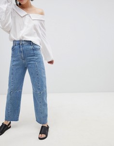 Синие прямые джинсы ASOS DESIGN Premium Florence authentic - Синий