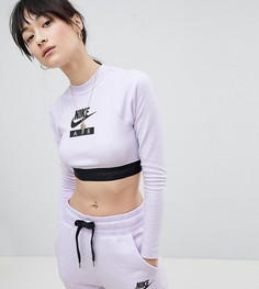 Кроп-топ с длинными рукавами Nike Air - Серый