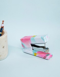 Степлер с розовым мраморным принтом Mustard - Мульти