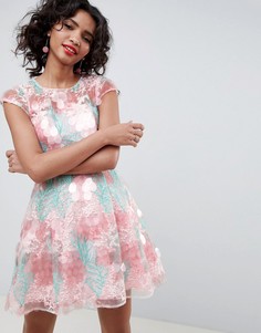 Короткое приталенное платье с пайетками ASOS EDITION - Мульти