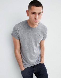 Серая меланжевая футболка Hollister Core - Серый