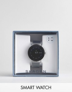 Серебристые смарт-часы с сетчатым браслетом Skagen Connected SKT5000 Falster - Серебряный