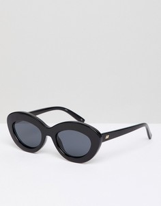Черные солнцезащитные очки «кошачий глаз» Le Specs Fluxus - Черный