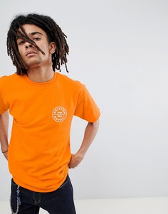 Оранжевая футболка с принтом на спине Brixton Oath - Оранжевый