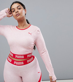 Кроп-топ с длинными рукавами Puma эксклюзивно для ASOS Plus - Мульти