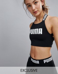 Кроп-топ с завязкой на спине Puma эксклюзивно для ASOS - Черный