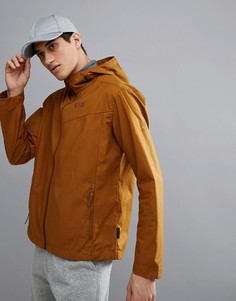 Коричневая куртка с капюшоном Jack Wolfskin Amber Road - Рыжий