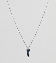 Серебряное ожерелье с подвеской-стрелой DesignB эксклюзивно для ASOS - Серебряный