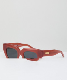Красные солнцезащитные очки в стиле ретро Sonix - Золотой