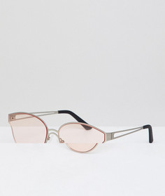 Розовые круглые солнцезащитные очки Hawkers Omnia - Розовый