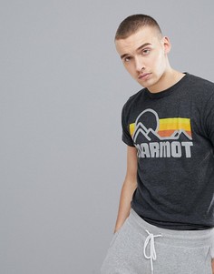 Темно-серая футболка с винтажным логотипом на груди Marmot Coastal - Серый