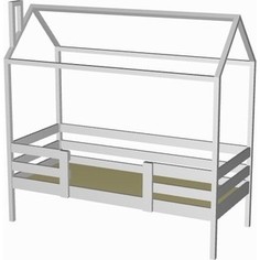 Кровать-домик RooRoom кд-22С 160x70 серый