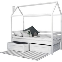 Кровать-домик RooRoom кд-1 140x70 белый