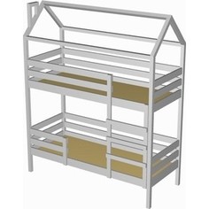 Кровать-домик RooRoom кд-7С 140x70 серый