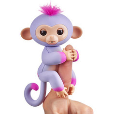 FINGERLINGS Интерактивная обезьянка СИДНЕЙ (пурпур и розовая), 12 см (3721)