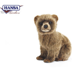 Мягкая игрушка Hansa Медвежонок коричневый, 24 см (7037)